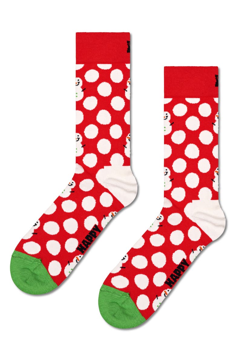 Happy Socks Assorted 3-Pack Christmas Crew Socks Gift Set, Alternate, color, 