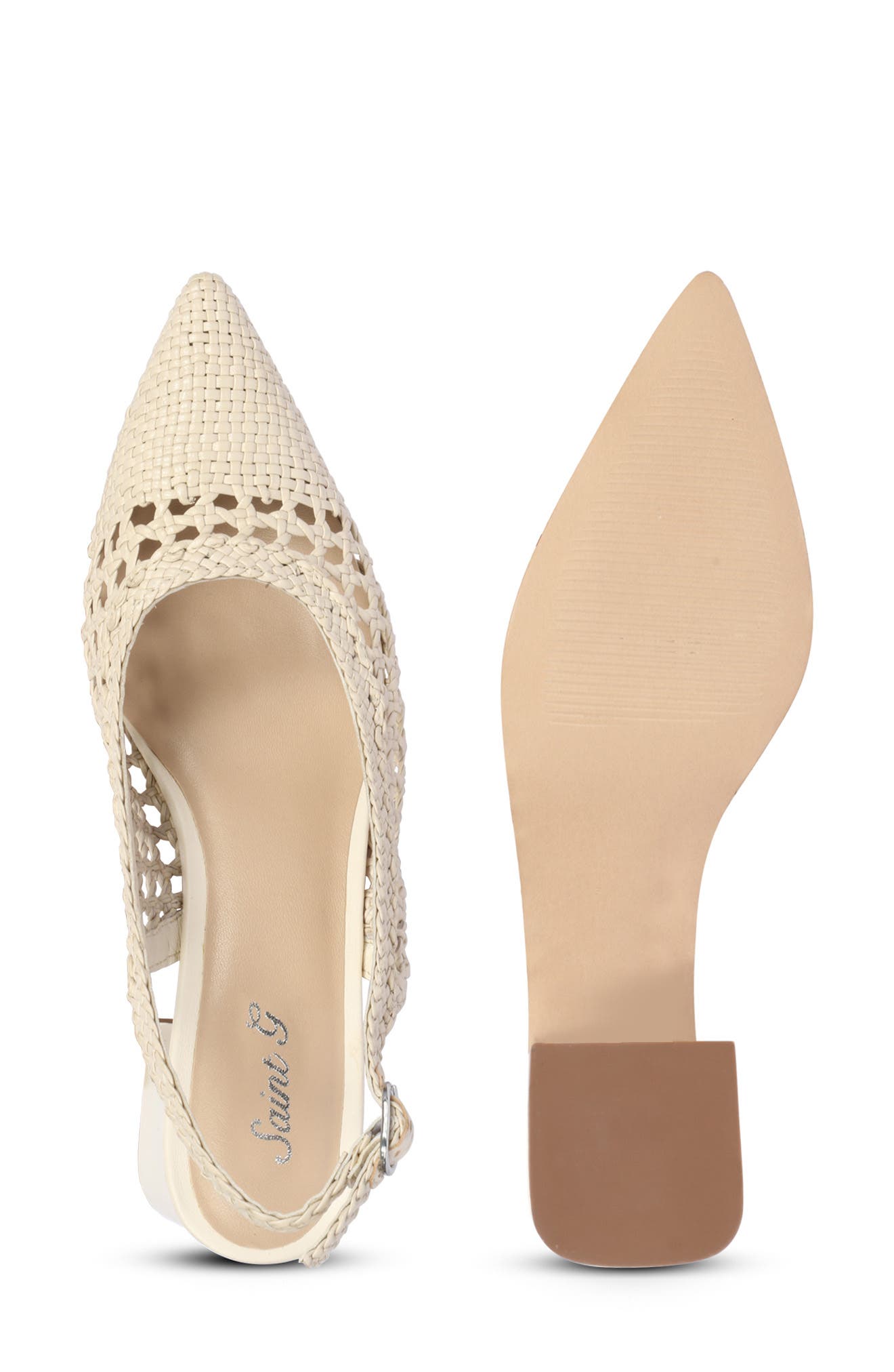 SAINT G Calli Woven Slingback Pump, Alternate, color, 