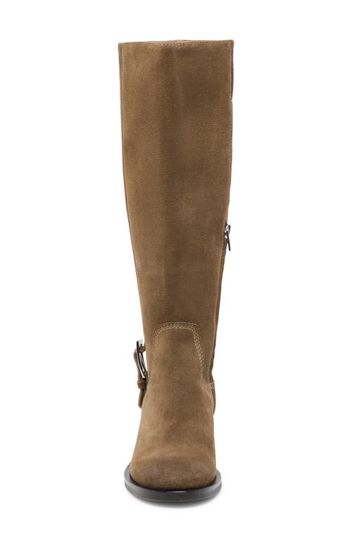 Dolce Vita Womens Kilian H2o Tall Knee High Buckle Riding Boots Regular Wide Calf In Brown