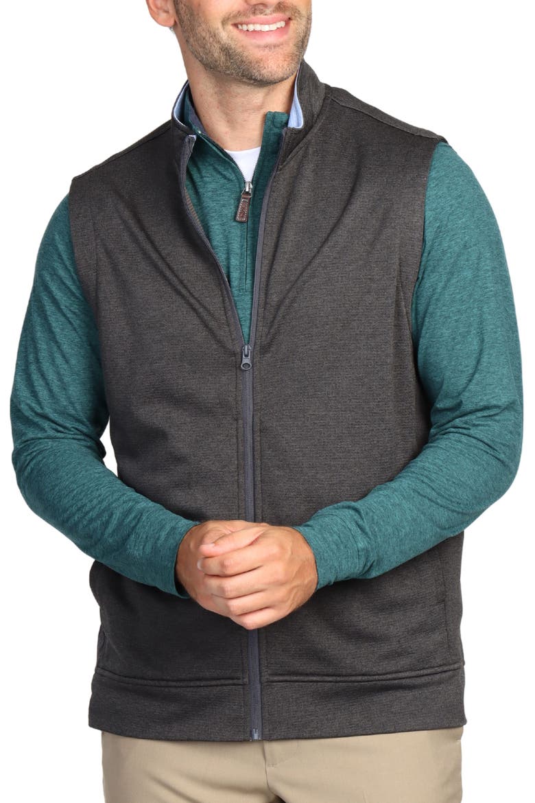 Luxe Fleece Golf Performance Vest, Alternate, color, CHARCOAL