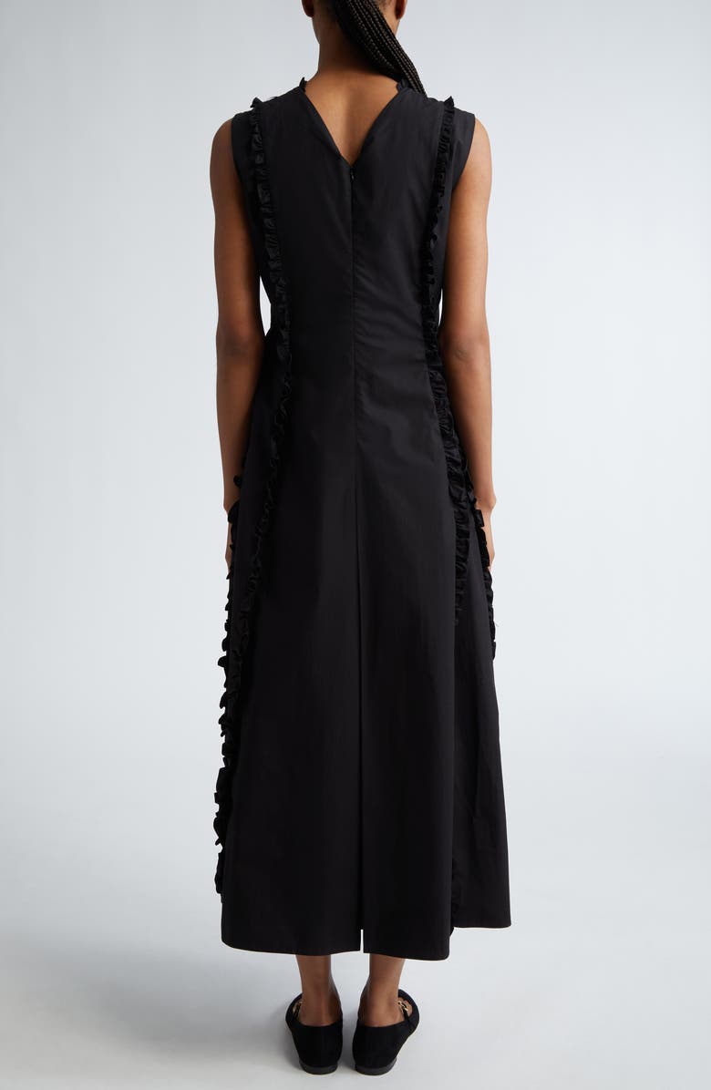 Max Mara Milena Sleeveless Ruffle Midi Dress, Alternate, color, 
