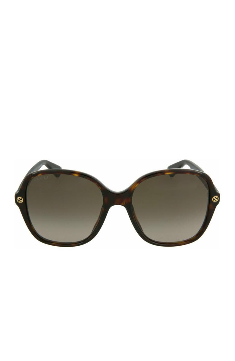 Gucci 55mm Core Oversized Sunglasses, Alternate, color, Havana Havana Brown
