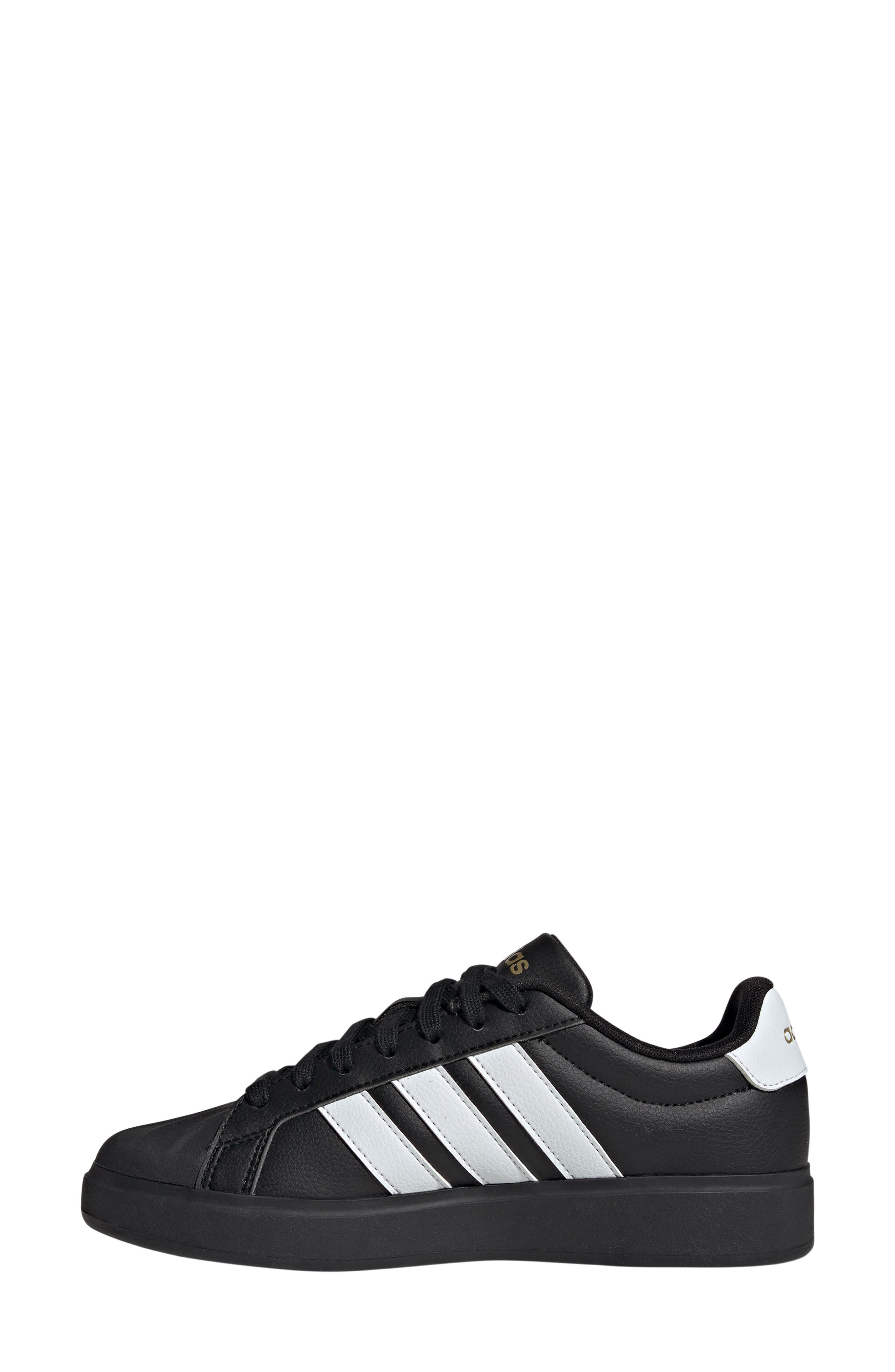 adidas Streettalk Sneaker, Alternate, color, Black/ White/ Gold Metallic