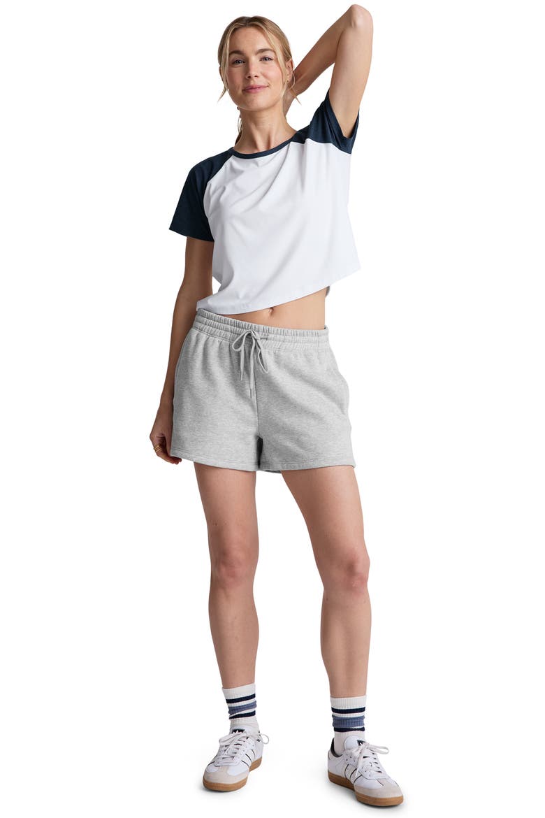 Featherweight Colorblock T-Shirt, Alternate, color, CLOUD WHITE/ NOCTURNAL NAVY