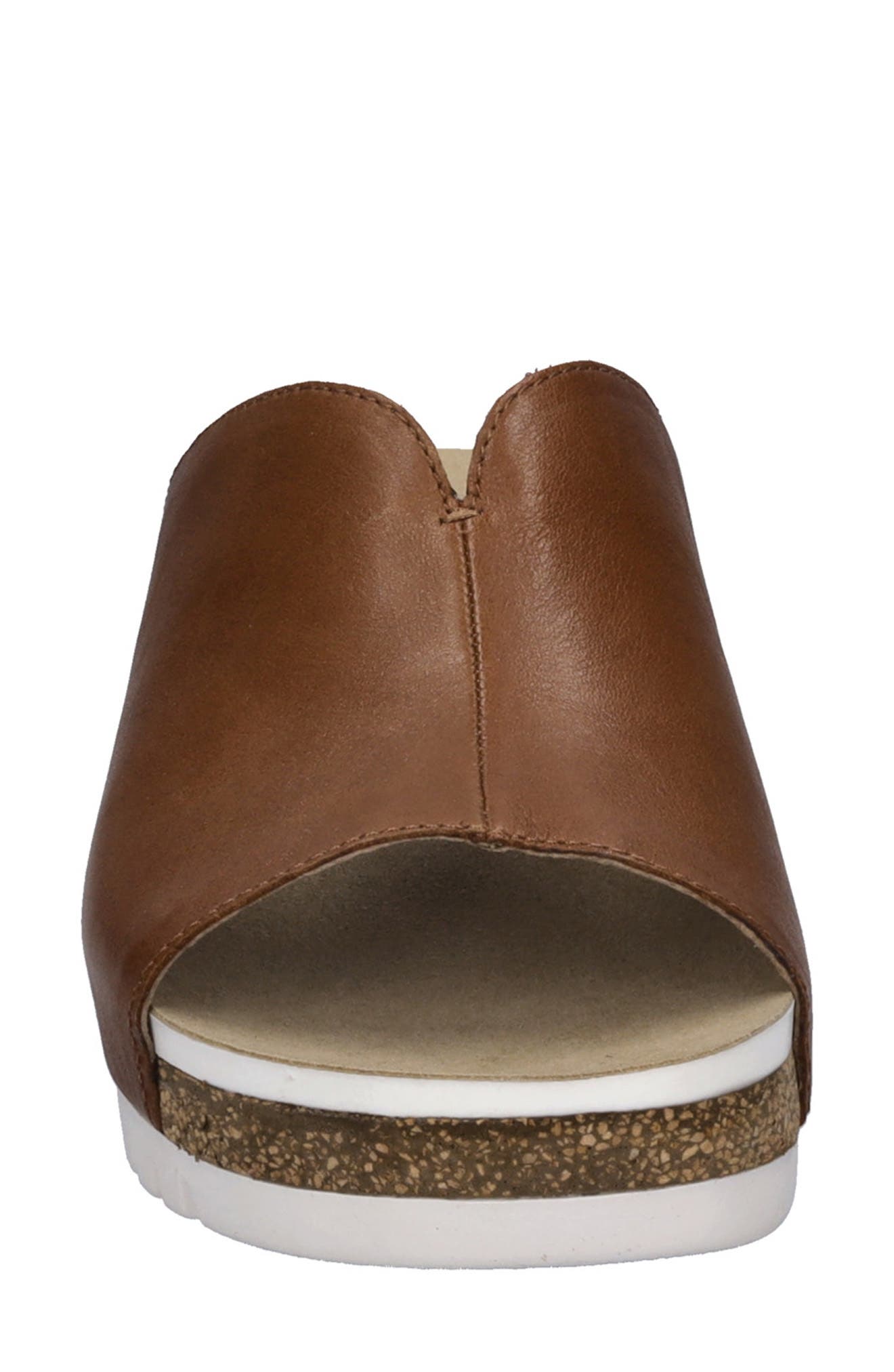 Josef Seibel Quinn 01 Wedge Sandal, Alternate, color, Cognac