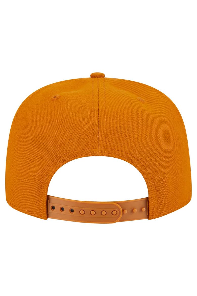 Men's New Era  Brown Miami Dolphins Color Pack A-Frame 9FIFTY Snapback Hat, Alternate, color, Brown