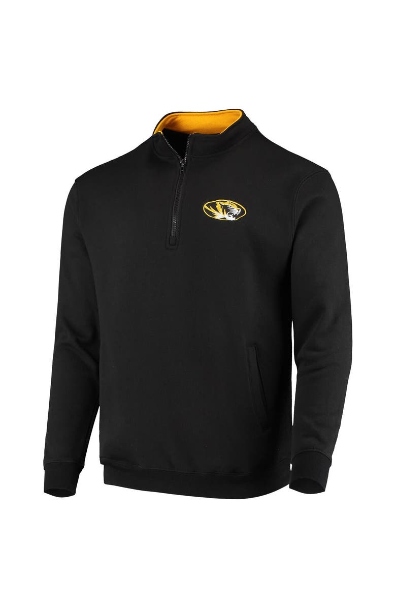 COLOSSEUM Men's Colosseum Black Missouri Tigers Tortugas Logo Quarter-Zip Jacket, Alternate, color, Black