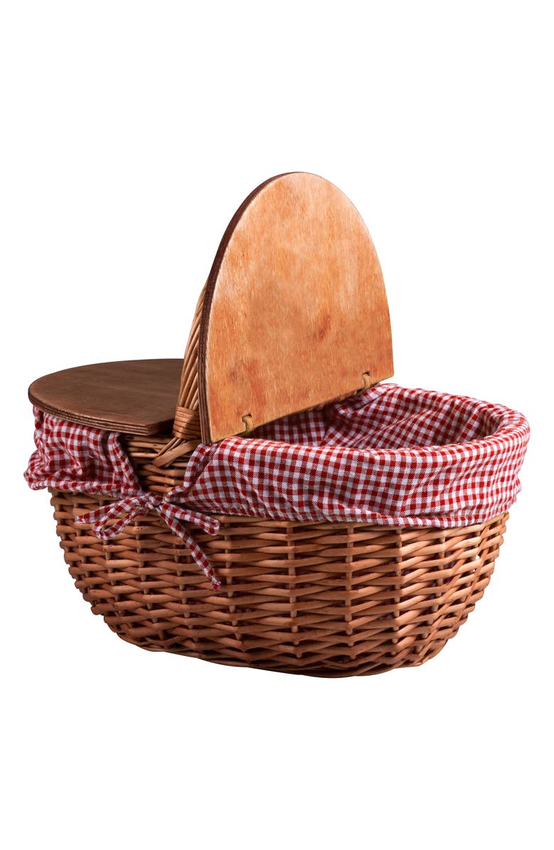 Picnic Time Country Wicker Picnic Basket, Alternate, color, 