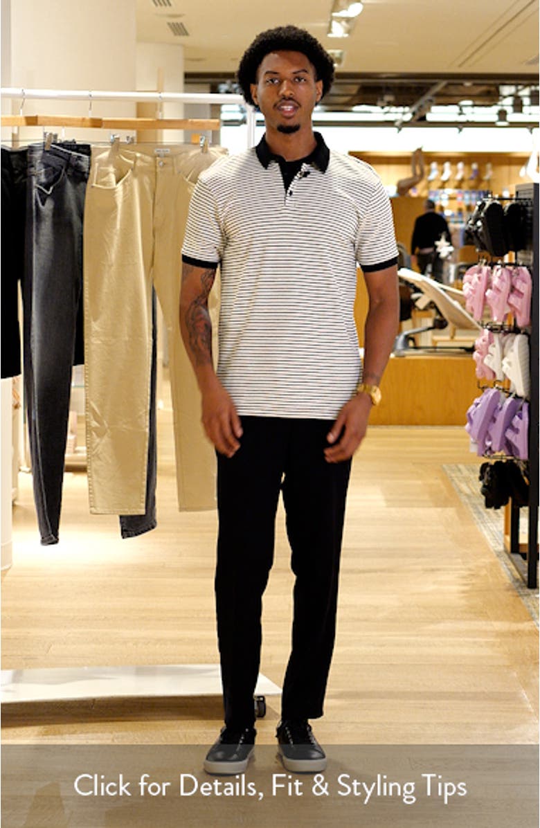 Stripe Slim Fit Cotton Polo, sales video thumbnail