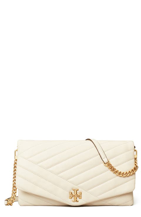 Kira Chevron Quilted Leather Clutch