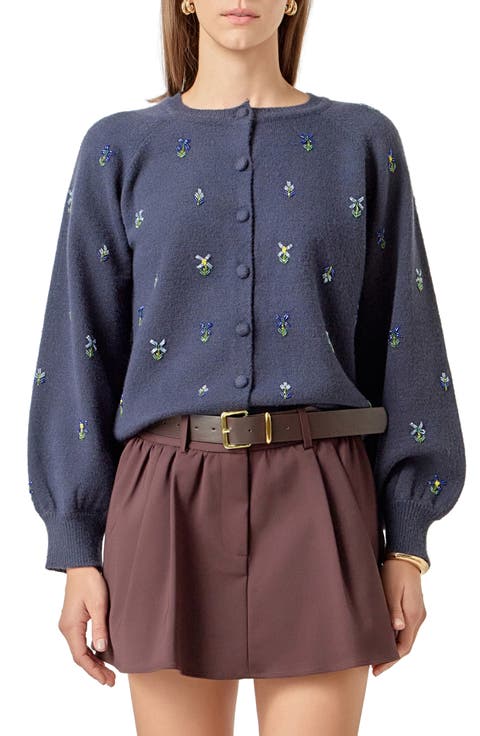 Beaded Floral Cardigan