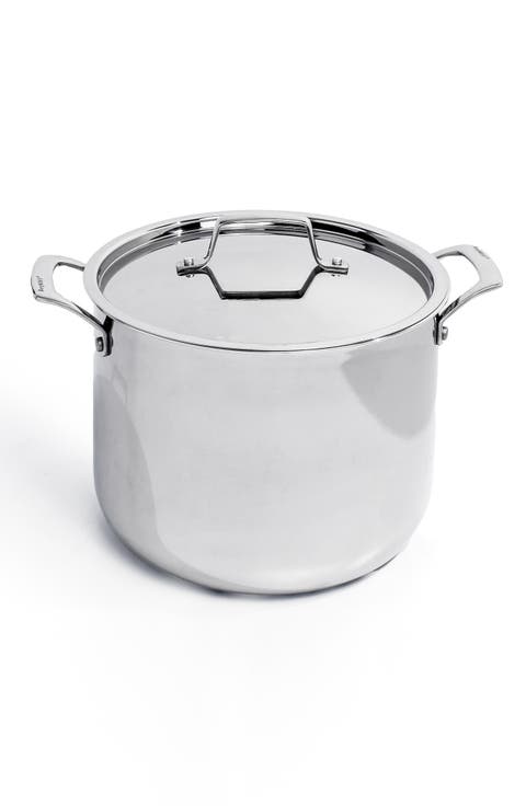 Professional Stainless Steel Tri-Ply 7-Qt. Stock Pot