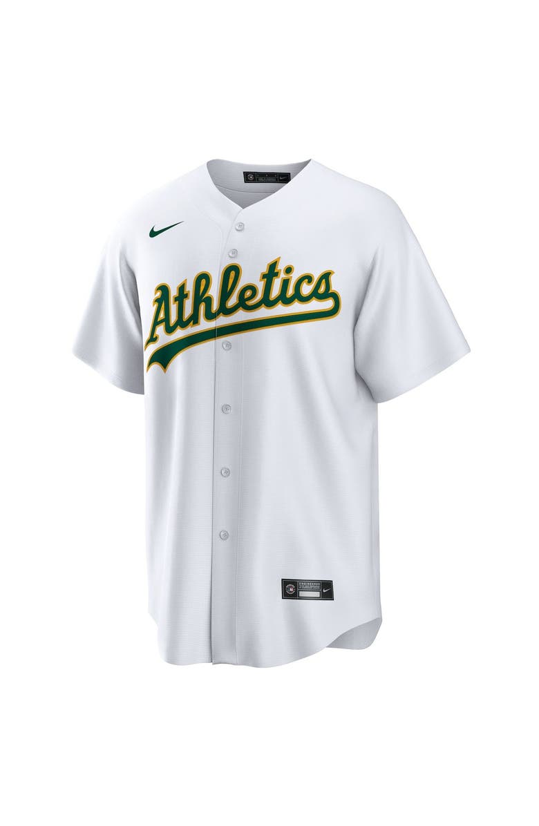 Nike Men's Nike White Oakland Athletics Home Replica Team Jersey, Alternate, color, 