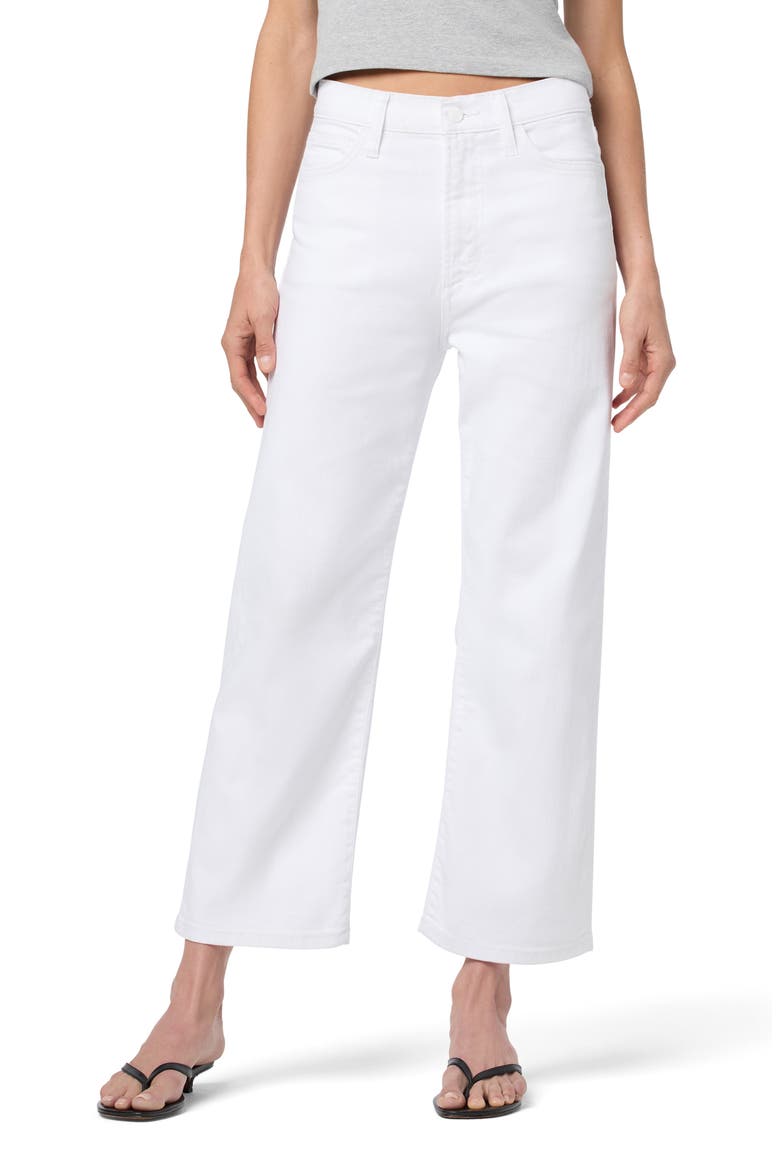 Crop Wide Leg Jeans, Main, color, WHITE