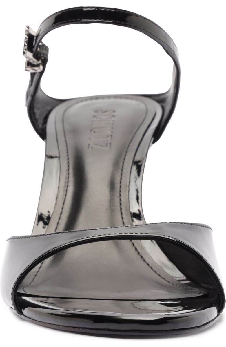 Schutz Lyra Mid Ankle Strap Sandal, Alternate, color, Black