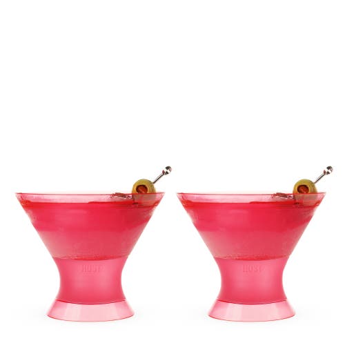 Host Martini Freeze Cooling Cup Set Of 2 In Punch Pink