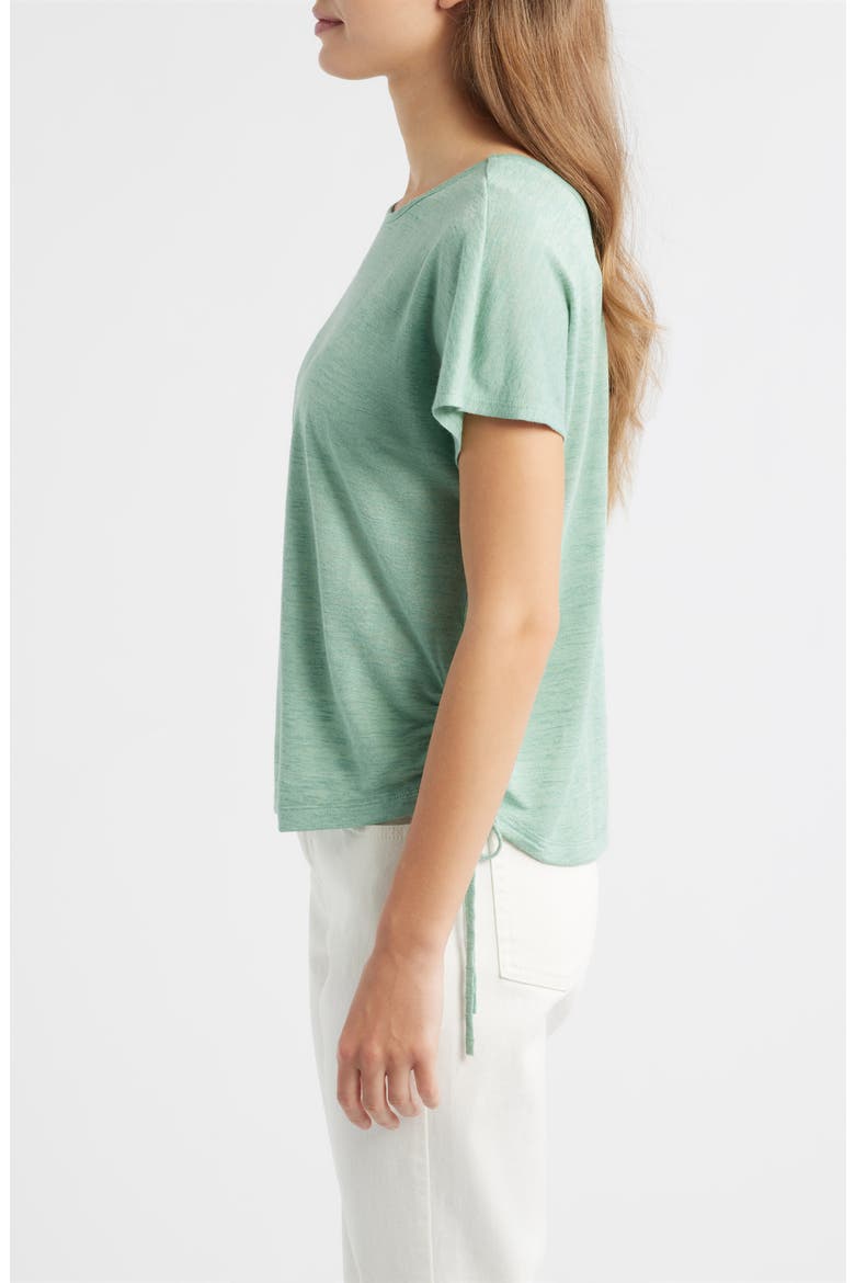 Side Tie Knit Top, Alternate, color, PATINA