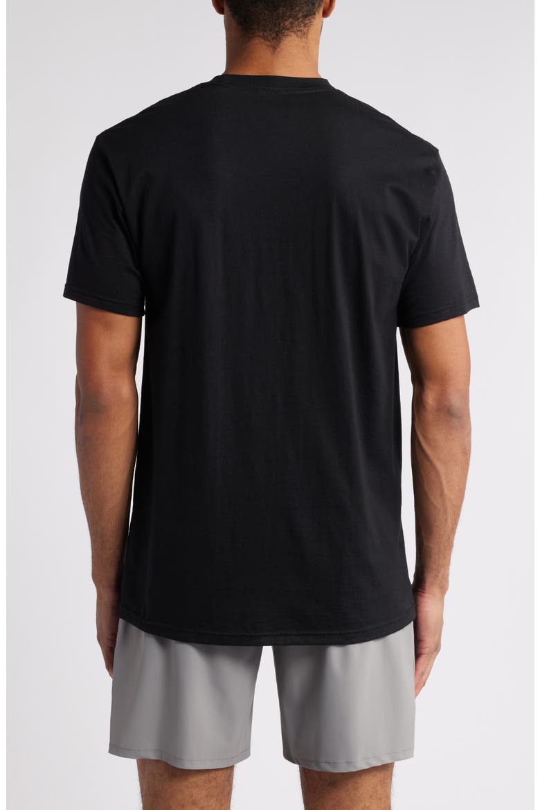 Regular Fit 4-Pack Supima® Cotton T-Shirts, Alternate, color, BLACK
