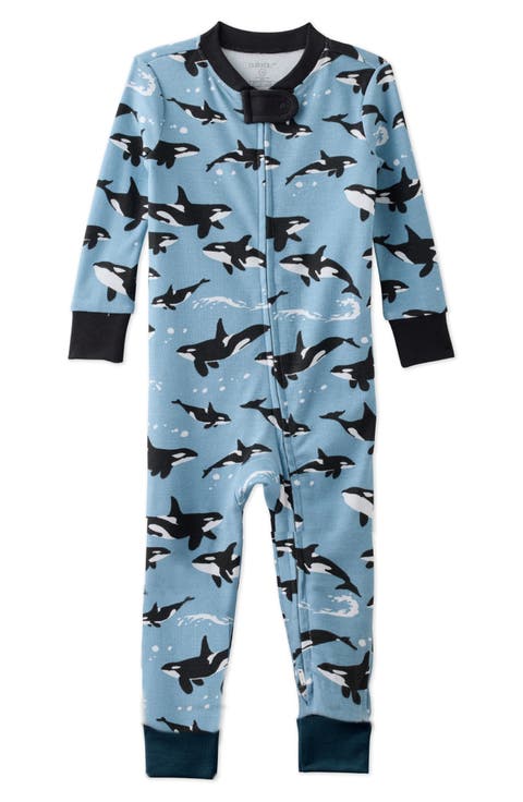 Shawn Footless Organic Cotton One-Piece Pajamas (Baby)