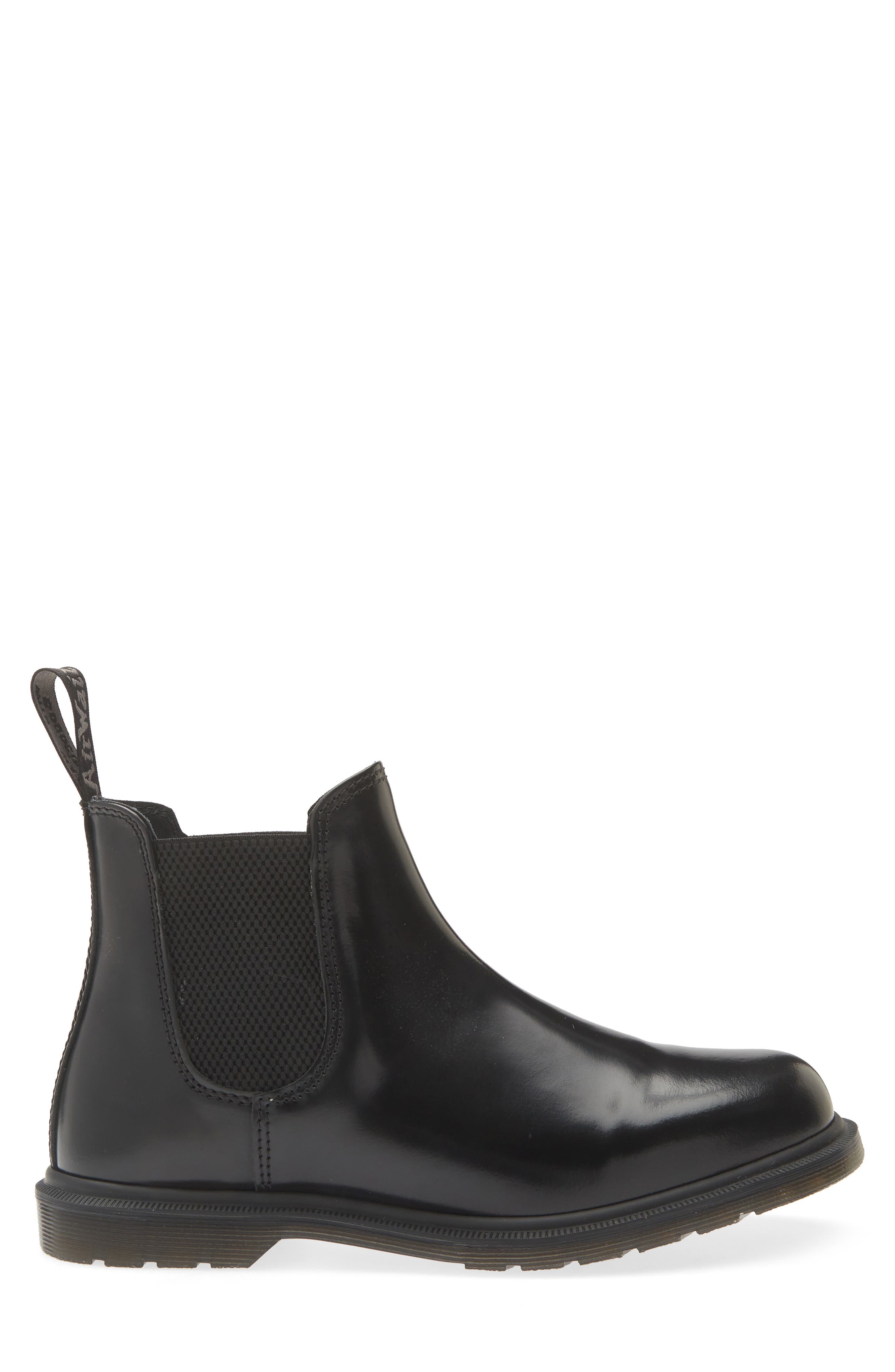 Mayfare Leather Chelsea Boot, Alternate, color, BLACK