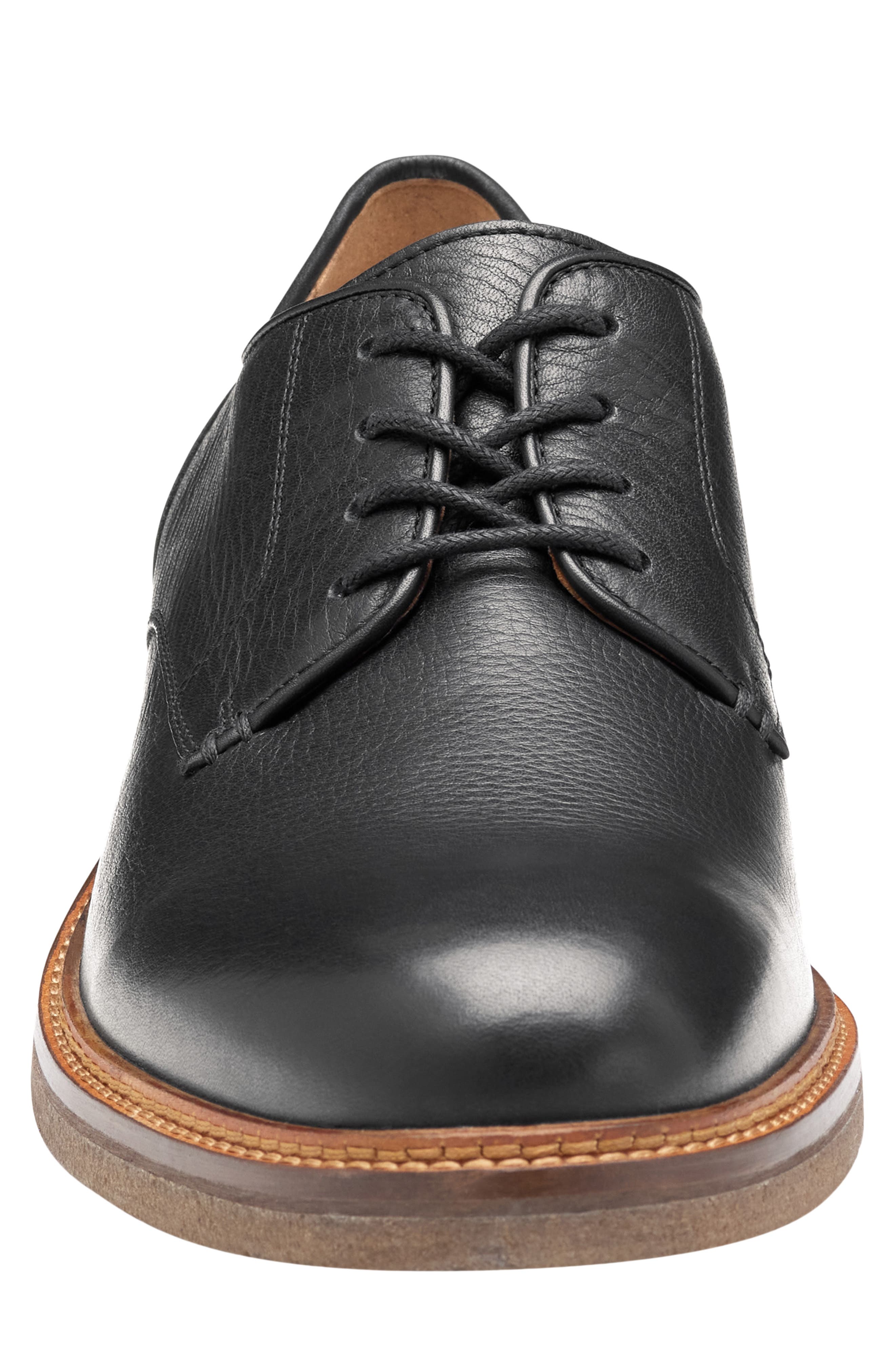 Calder Plain Toe Derby, Alternate, color, BLACK FULL GRAIN