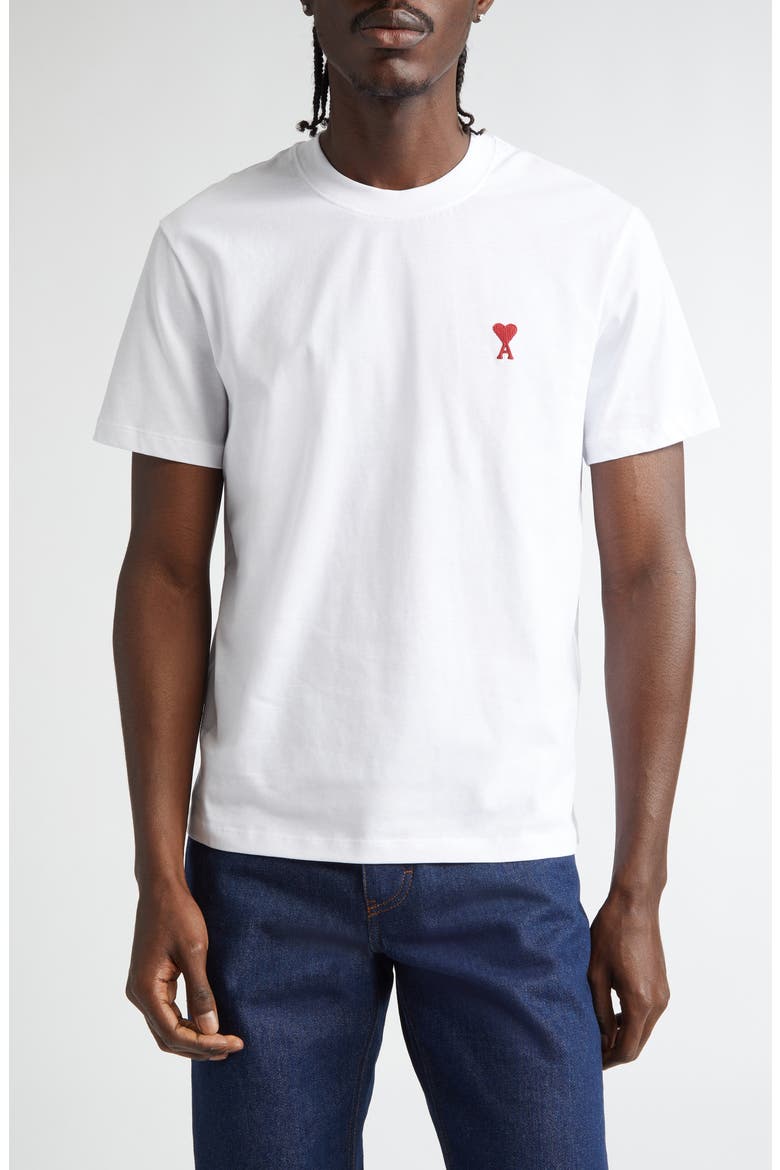 Ami de Coeur Organic Cotton T-Shirt, Main, color, WHITE