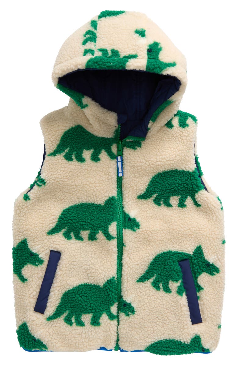 Mini Boden Kids' Reversible Faux Shearling Vest, Main, color, 