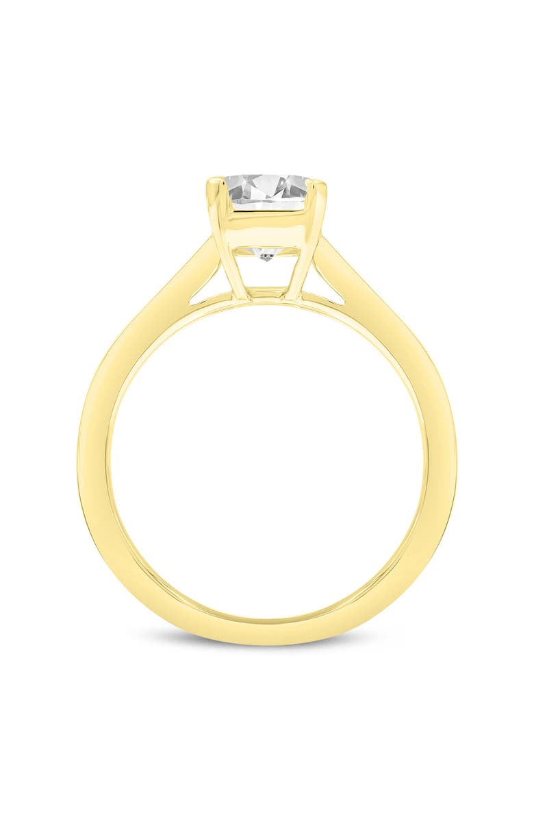 LuvMyJewelry Eris 14K Gold Emerald Lab Grown Diamond Engagement Ring - 3.2 Ct, Alternate, color, 14K Yellow Gold
