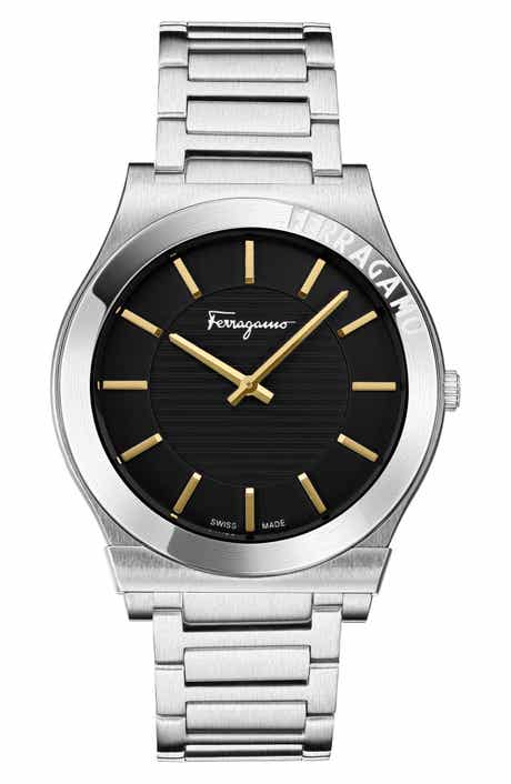 FERRAGAMO Gancini Swiss Quartz Bracelet Watch, 42mm