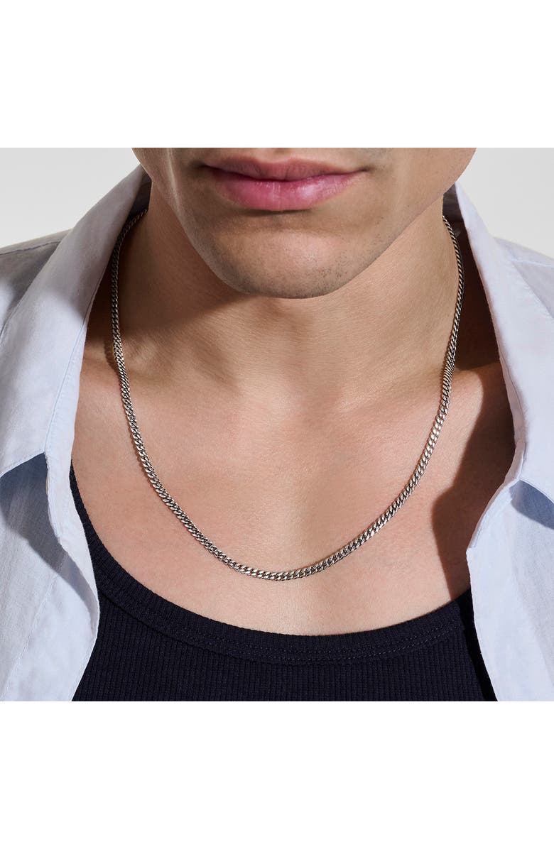 John Hardy Curb Chain Necklace, 3.9mm, Alternate, color, Sterling Silver