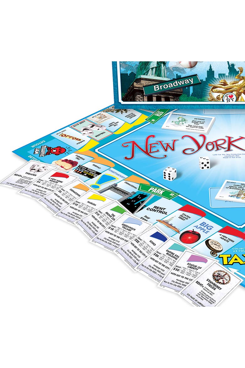 New Yorkopoly Monopoly Board Game, Alternate, color, Multicolored