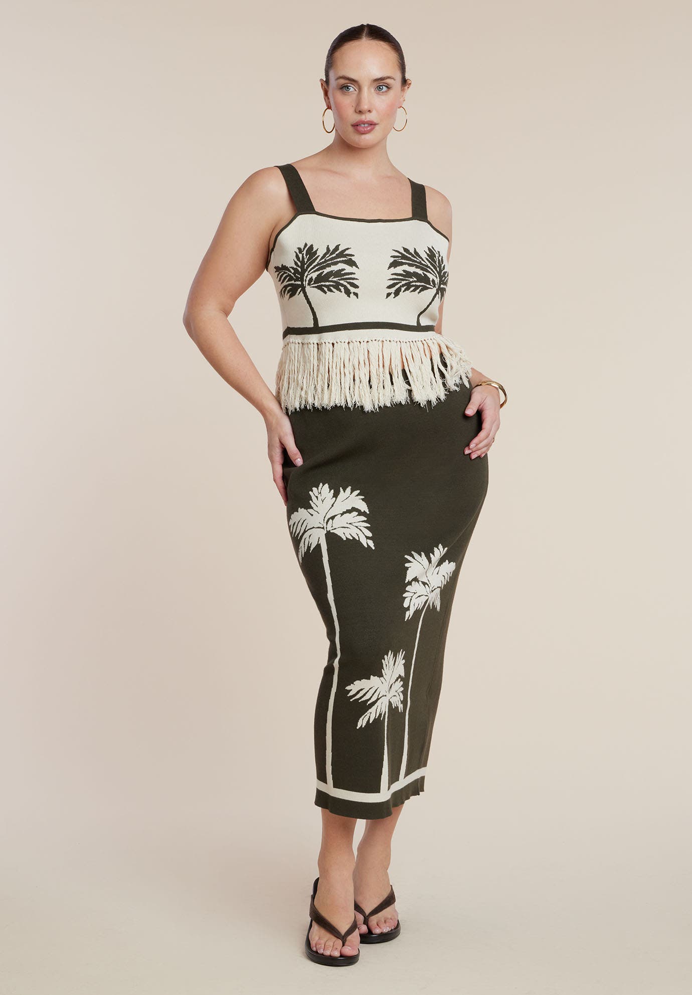 Intarsia Column Skirt - image 2