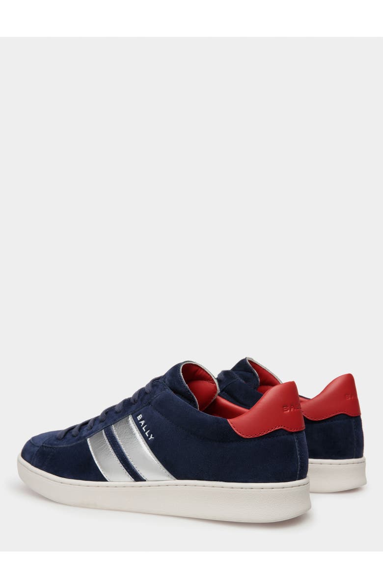 Bally Tennis Sneaker in and Candy Suede Leather, Alternate, color, Multi