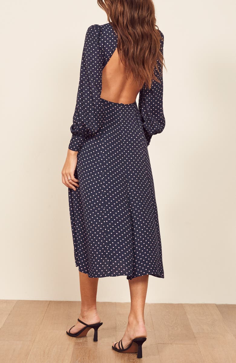 Reformation Abigaile Long Sleeve Dress, Alternate, color,