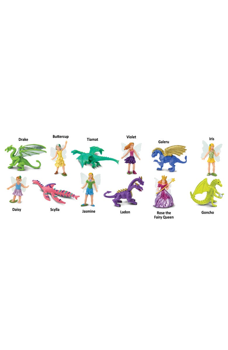 Safari Ltd. Fairies & Dragons Super Toob - contains 12 Mini Figurines, Alternate, color, NO COLOR