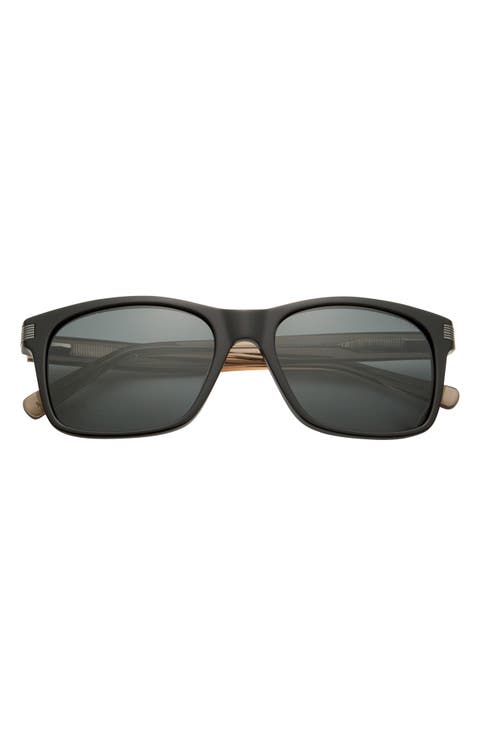 56mm Polarized Square Sunglasses