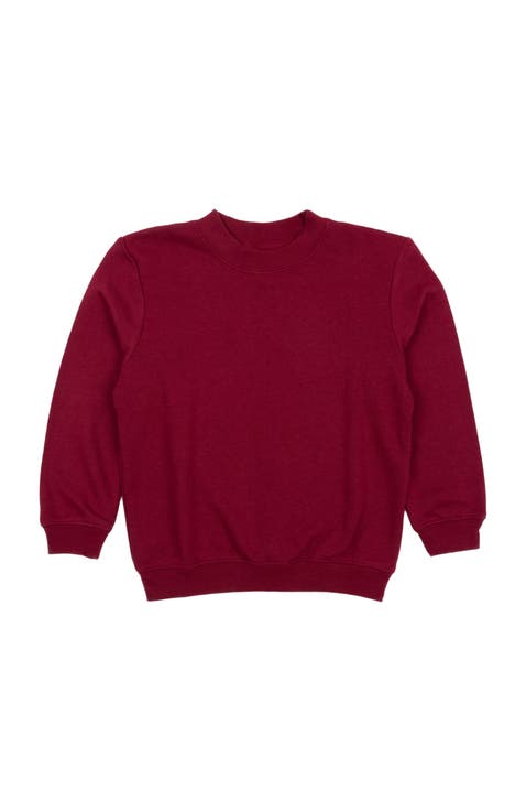 Kids Pullover Sweatshirt, Long Sleeve, Solid Colors