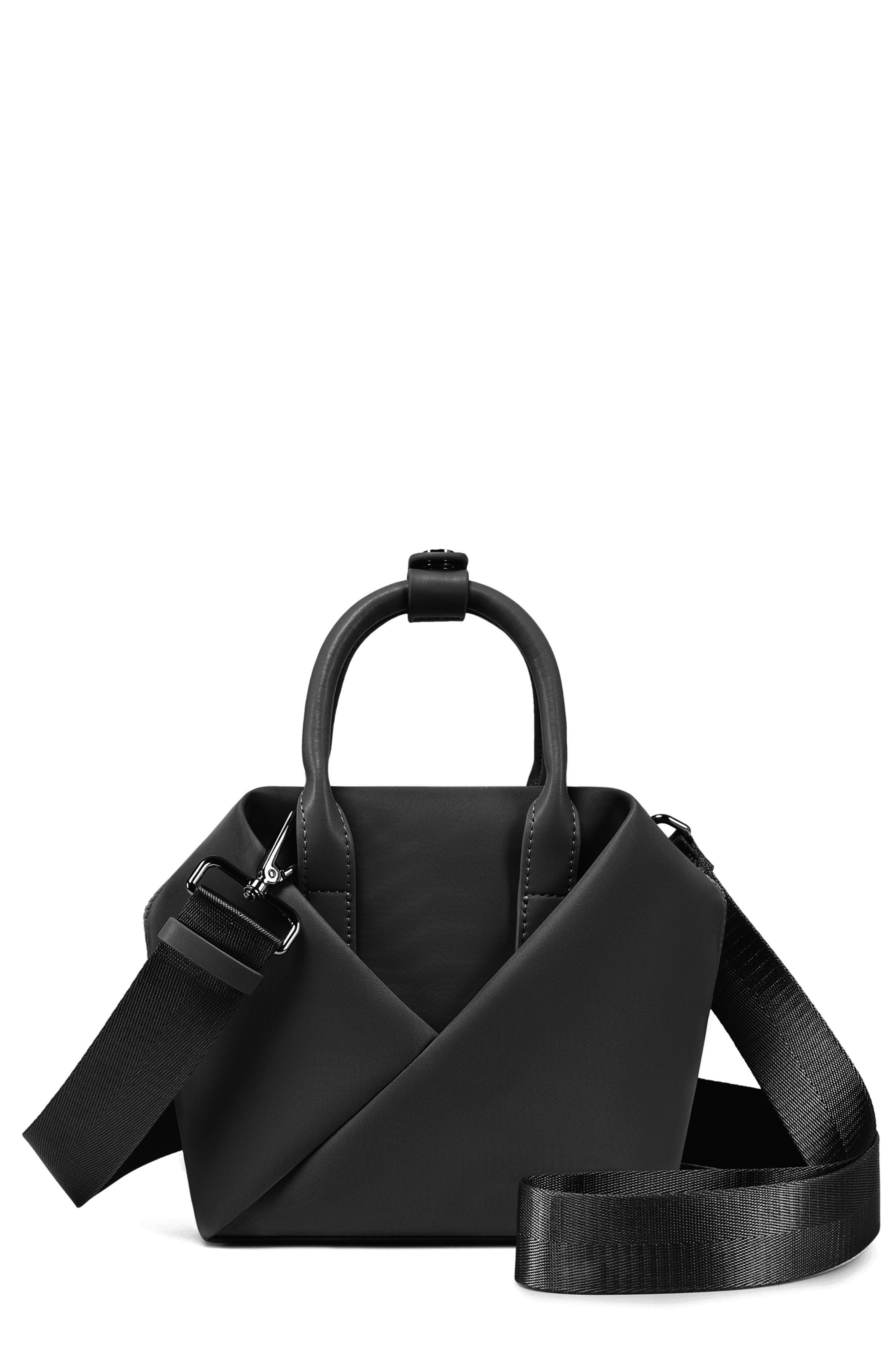 Lux and Nyx Small Origami Crossbody Tote and Handbag For Women, Alternate, color, Black + Gold