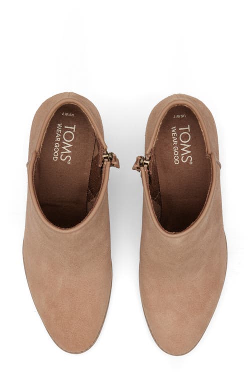 Toms Hadley Wedge Bootie In Brown