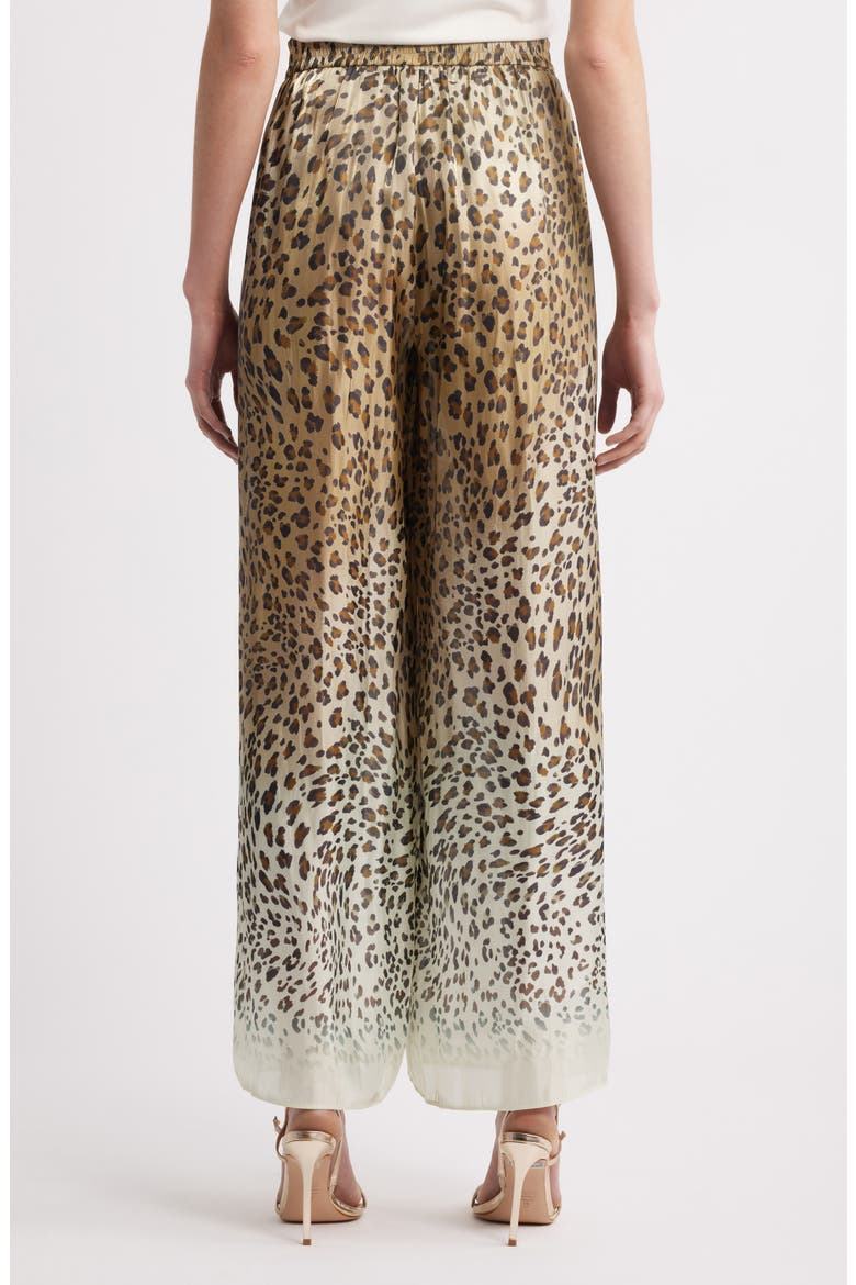 Print Ombré Wide Leg Pants, Alternate, color, BROWN MULTI