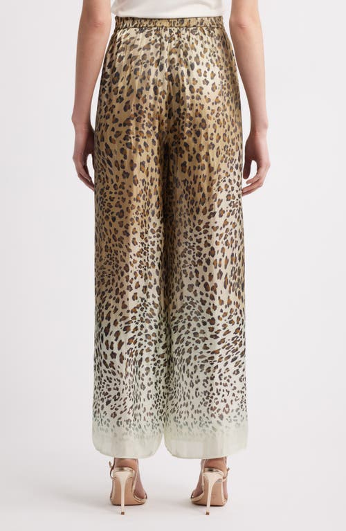 Kobi Halperin Michal Ombre Leopard-print Pants In Brown Multi