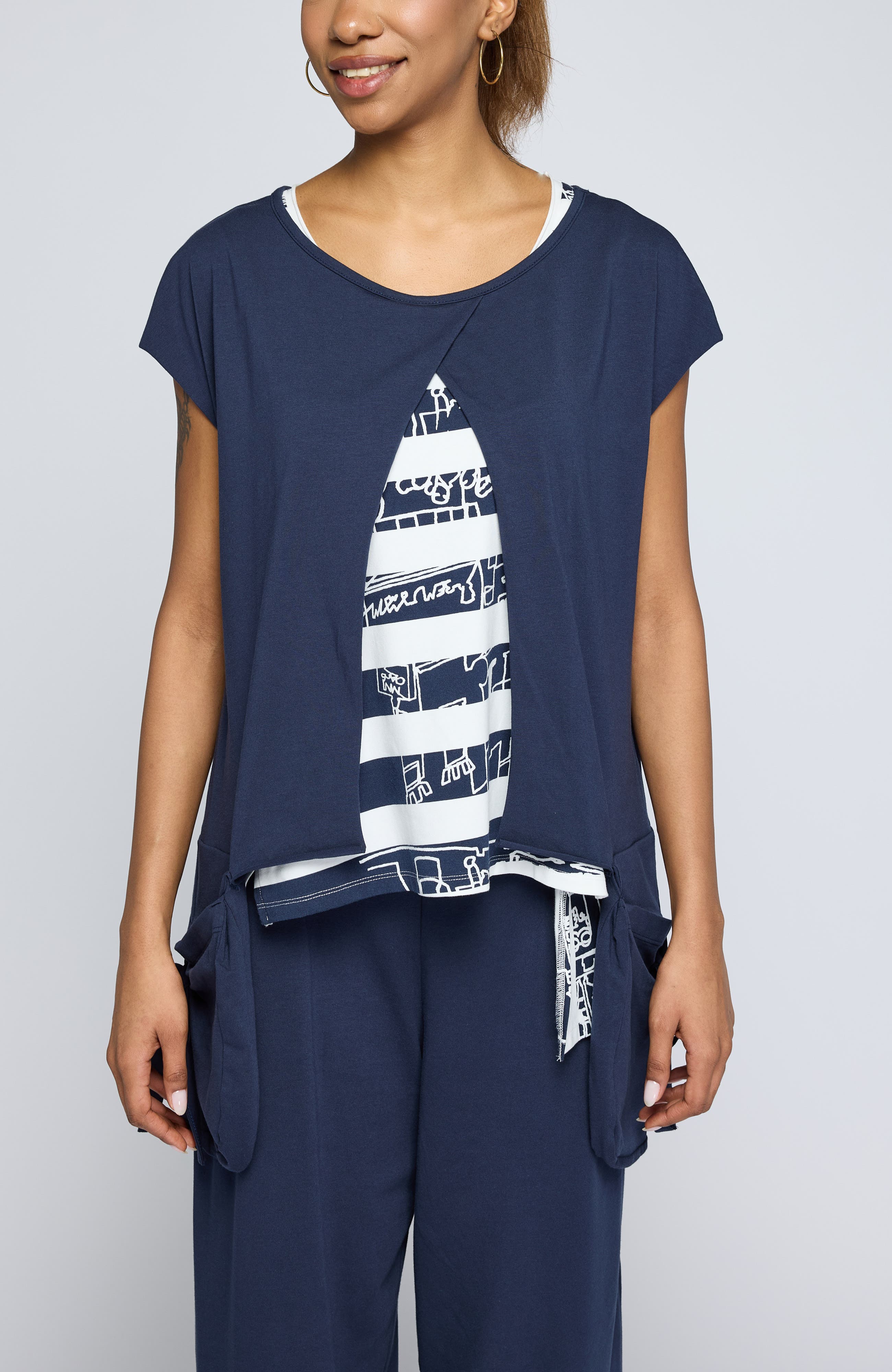 Elodie Boxy Jersey Blouse - image 3