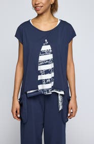 LUUKAA Elodie Boxy Jersey Blouse