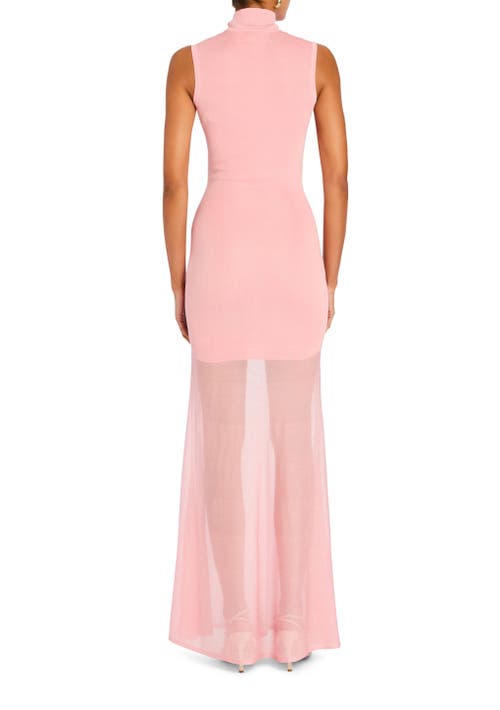 Ser.o.ya Amine Knit Maxi Dress In Coral Blush