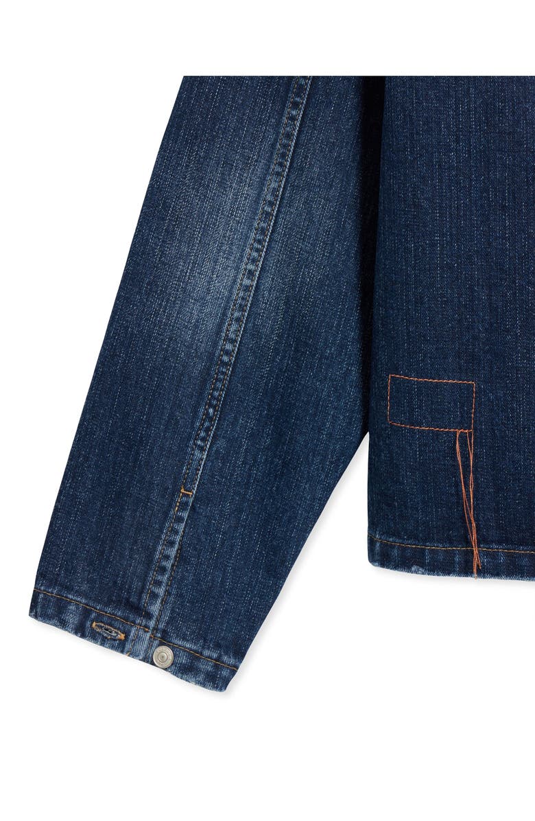 Fortela Fuego Stone Wash Denim Overshirt, Alternate, color, D470