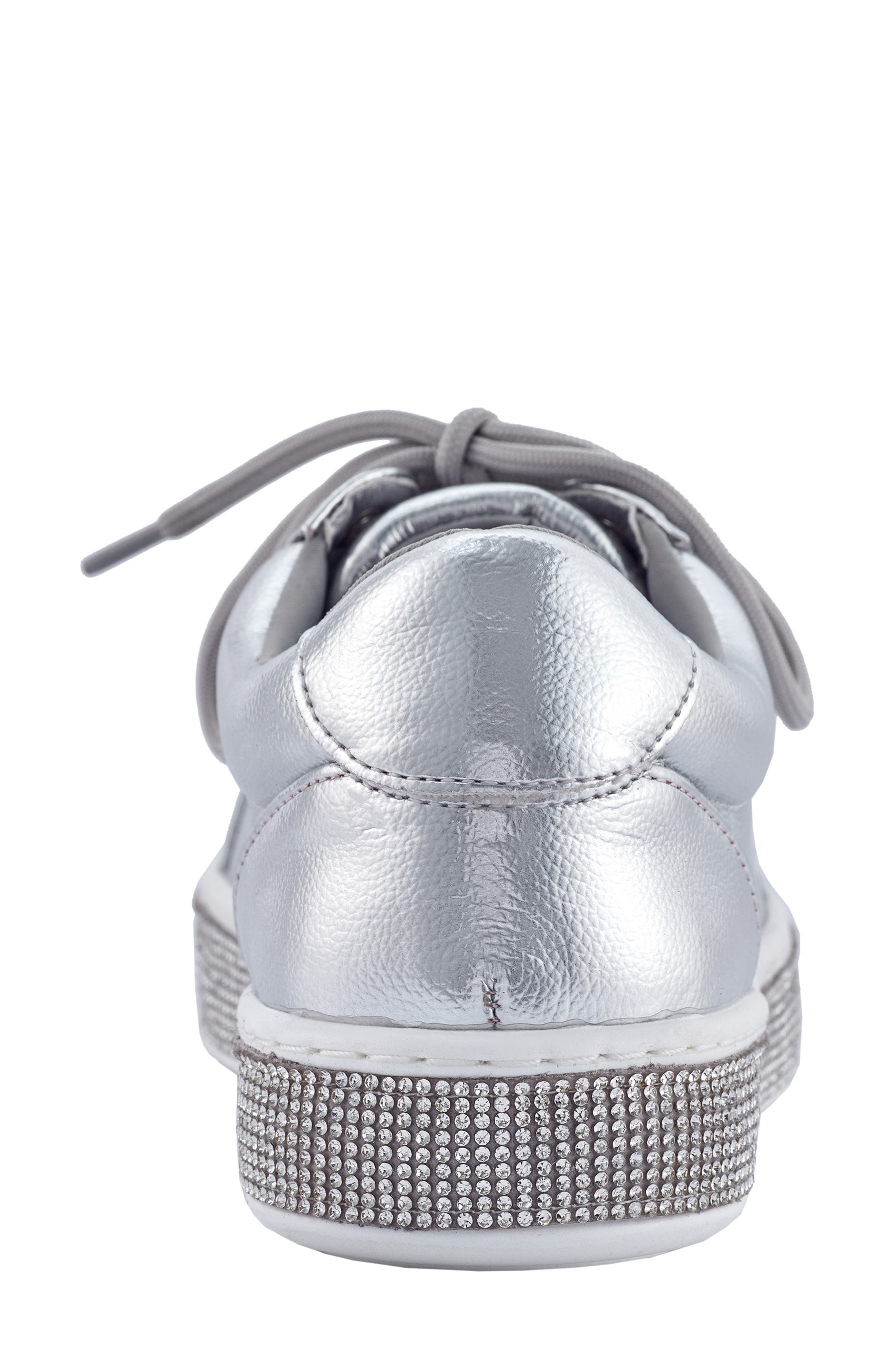 LADY COUTURE Legend Rhinestone Sneaker, Alternate, color, Silver