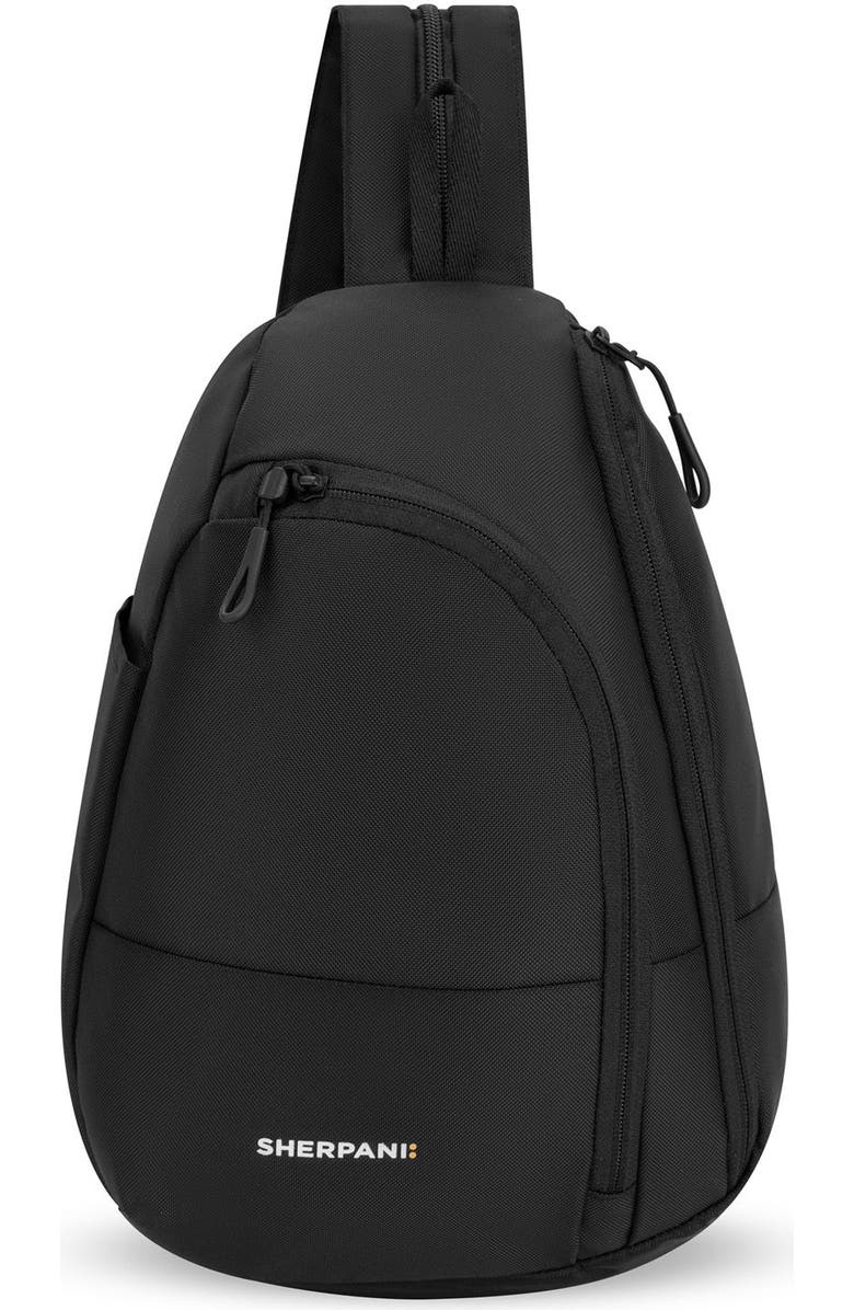 Sherpani Wayfarer Small Convertible 8L Sling Backpack, Main, color, Raven