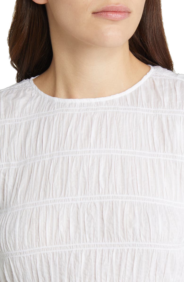 FRAME Ruched Crop Top, Alternate, color, 