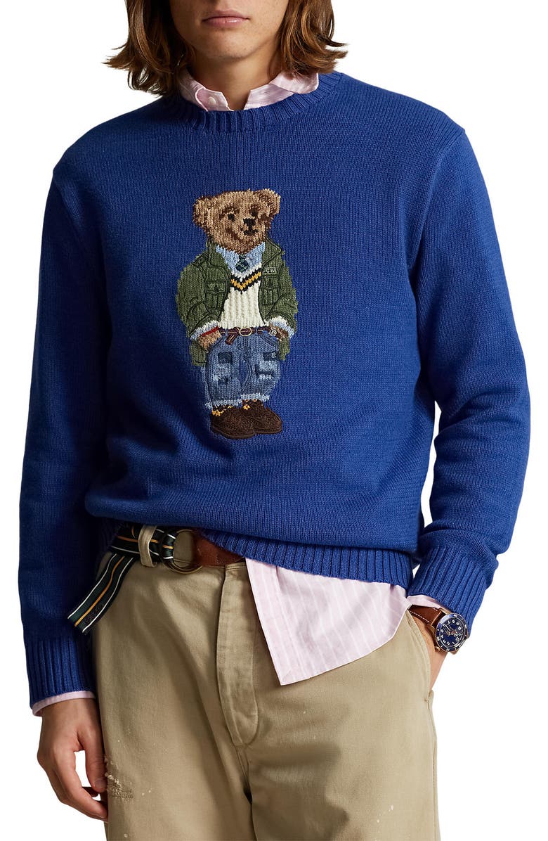 Polo Ralph Lauren Polo Bear Intarsia Sweater, Main, color,