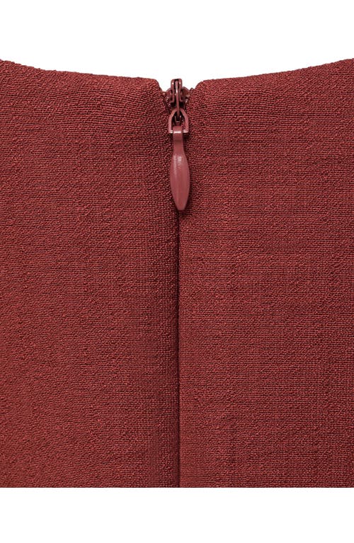 Mango Sleeveless Flared Maxi Dress In Brown